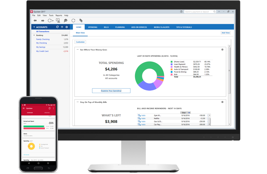 sync on computers two to quicken how Edition 2017 Money  Management Quicken Starter  Easy